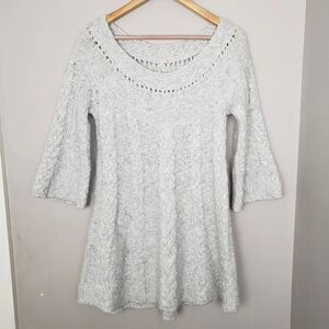 Free People Wool Blend Braided Chunky Cable Knit S
